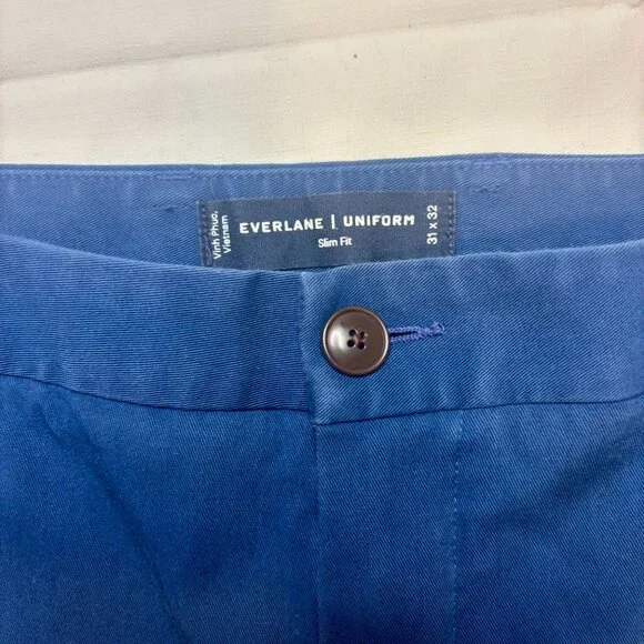Everlane Men's Uniform The Performance Chinos Midnight Navy Pants size 31 waist - Picture 6 of 9